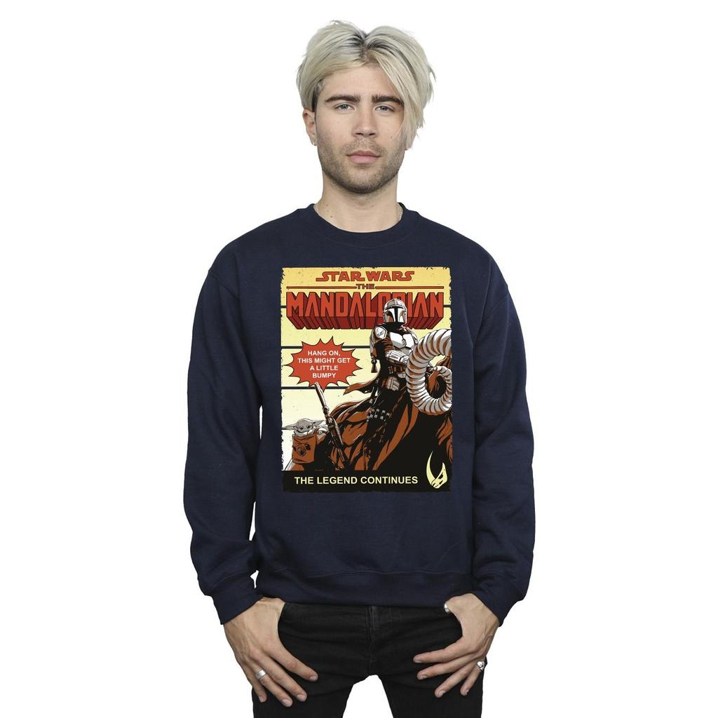 Star Wars The Mandalorian Mens Bumpy Ride Sweatshirt