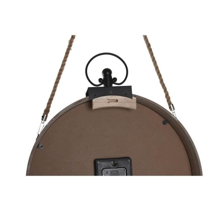 Horloge De Table - DKD Home Decor - Mandala - Noir Et Blanc - Fer Et Bois MDF - 40 X 6,5 X 46 Cm