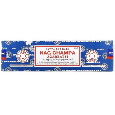 Satya, Nag Champa, ароматическая палочка Агавати, 100 г