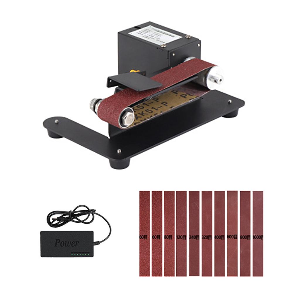 250W Mini Belt Sander Electric Bench Grinder Sanding Machine 7 Speed Adjustable Control Small