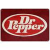 Dr Pepper Ретро Логотип Настенное Искусство Жестяная Вывеска Ретро Декор Напитков Металл Ностальгический