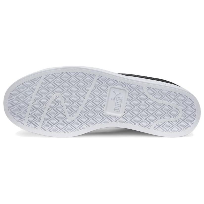 Puma Кеды Smash Vulc V3 Lo Кожаные Низкие Унисекс Кеды Белый Черный 380752-10