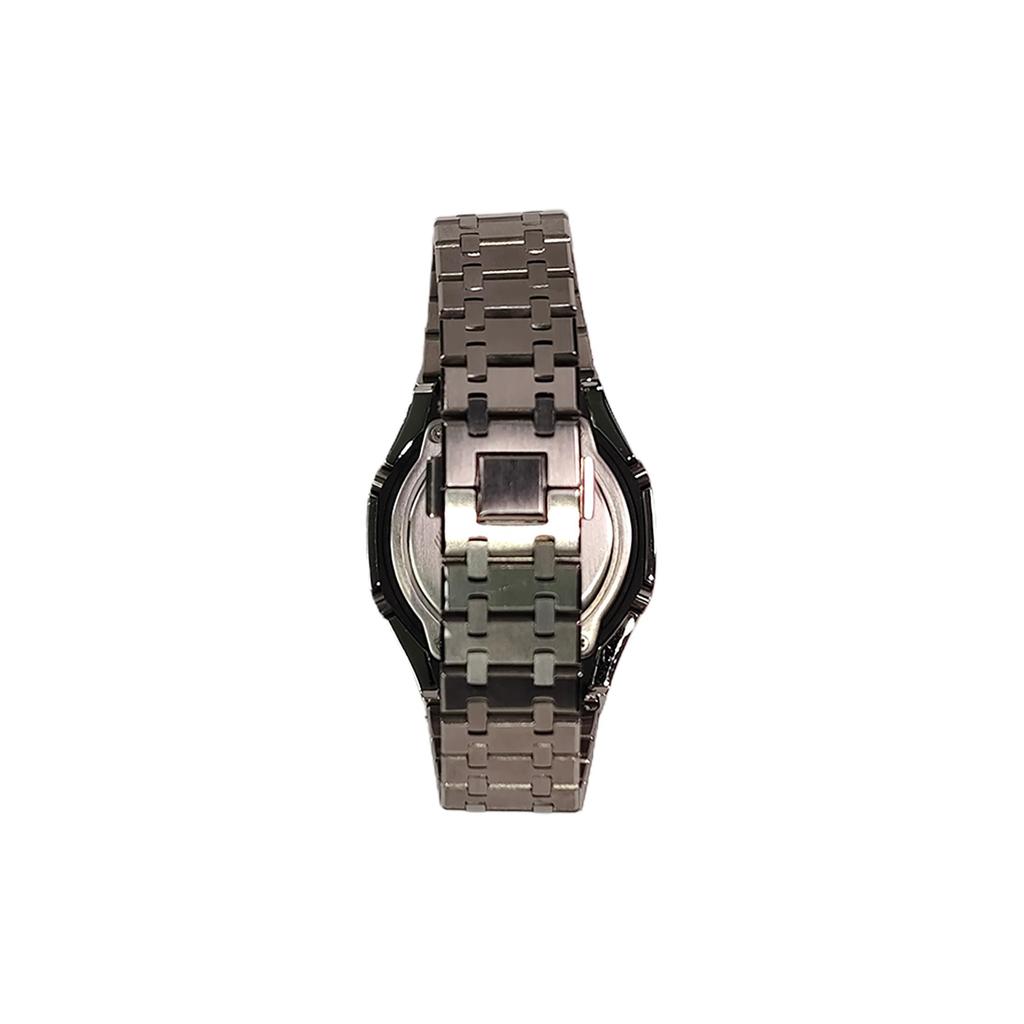 Casio Подарочная коробка для часов из коллекции Custom, часы с электронным механизмом, часы с ремешком из нержавеющей стали, мужские часы GA-2100-1A1(Watch3--)