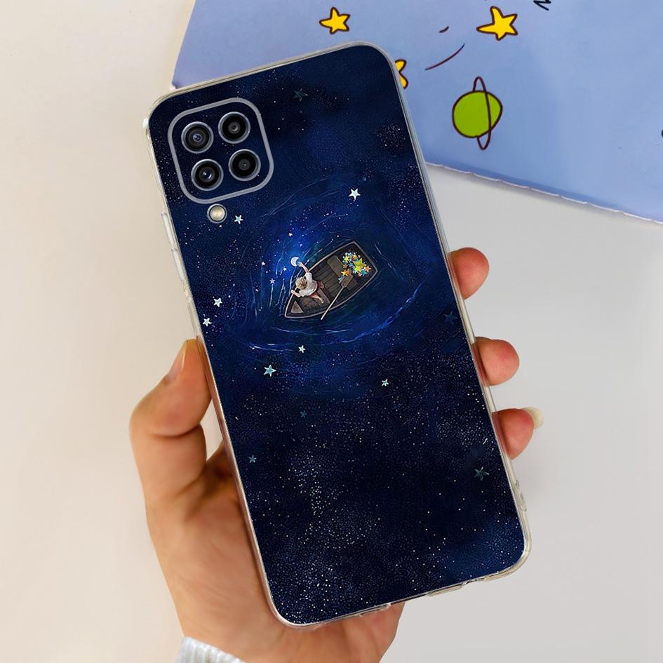Чехол для Samsung M32 Чехол Galaxy M32 SM-M325F Милый Модный Цветок Мультяшный Мягкие Чехлы Для Samsung M22 F22 M52 5G SM-M526B Бампер