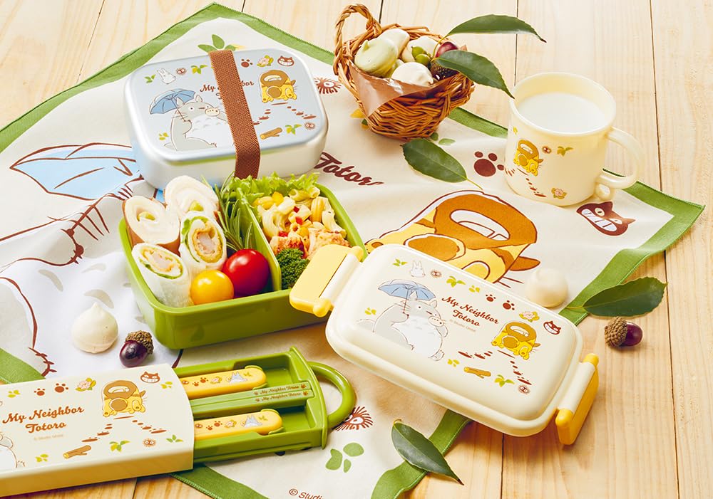 Skater Aluminum Bento For Compatible with Warm Includes Lunch Made In ALB5NV Box, 370ml, Children, Storage, Belt, Japan, Ghibli, Totoro, Nekobus,
