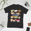Novelty Cute Kawaii Sushi Unisexga Funny TShirt for Unisex Round Neck Pure Cotton T Shirt Short Sleeve Tee Shirt Printing Tops
