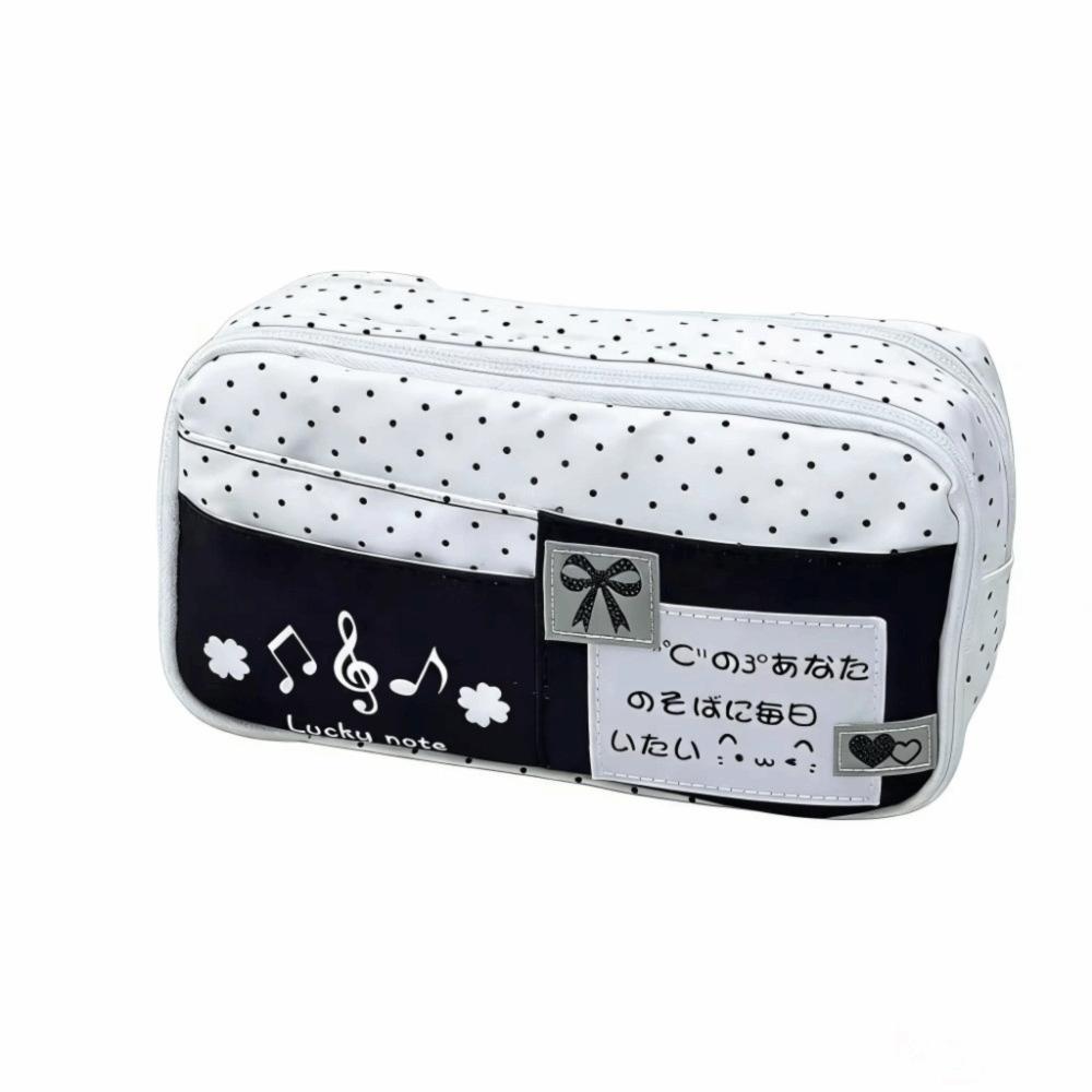 Cat Pattern Pencil Bag Multi-Layer Pen Bag Ins Style Pencil Case For Girls