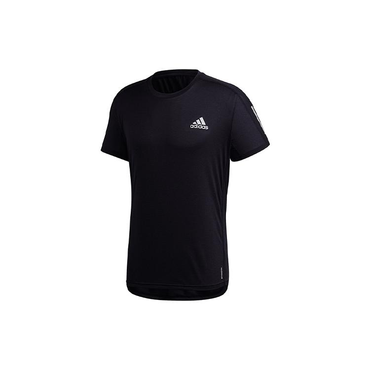 adidas Футболки Мужские Черные С Круглым Вырезом Умеренный Прямой Крой GC7873