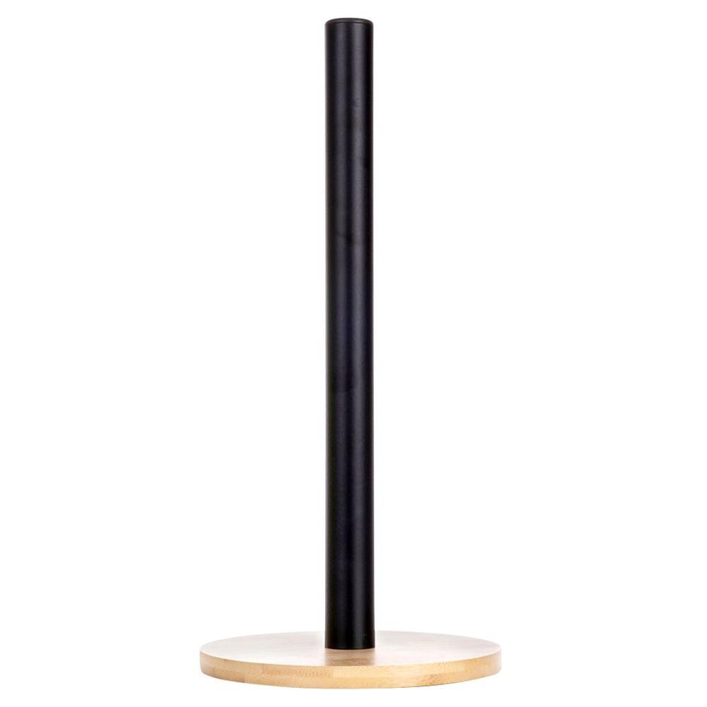 Black metal paper towel stand 32.5 cm