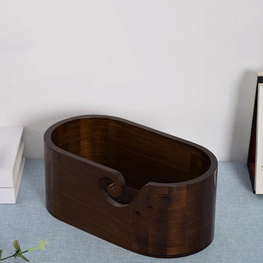 Oval Knitting Bowl Crocheting Bowl Wool Yarn Bowl Holder Knitting Bowl Wool Storage Bowl Knitting Accessories for Daily