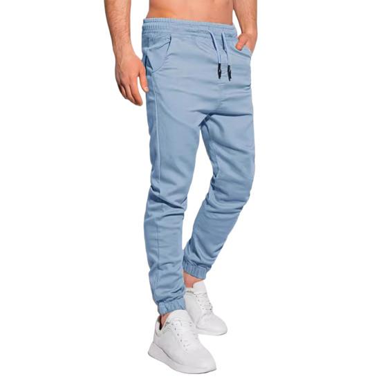 Мужские спортивные брюки с карманами, однотонные спортивные брюки с резинкой на щиколотке, брюки с эластичной резинкой на талии