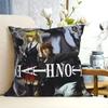 Чехол для подушки Anime DEATH NOTE, украшение для дома, полиэстер, чехол для подушки для дивана, чехол для подушки, многоразовый, Funda Cojines 45x45
