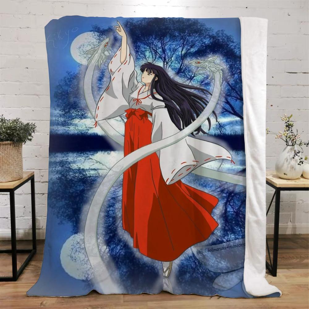 Inuyasha теплые зимние одеяла для дивана, покрывало, плед, роскошное постельное белье, пляжное полотенце, вязаный плед для дома и украшения, колено