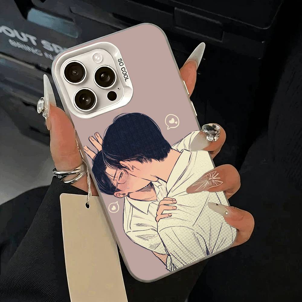 C-Captivated- By -You BL Phone Case For iPhone 11 12 13 14 15 16Pro Max Plus white Sliver Phone Cover