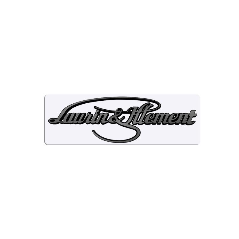JBIW9 Metal 3D Badge L&K Logo Car Rear Trunk Body Sticker Emblem For Skoda Octavia Superb Kamiq Karoq Kodiaq Rapid Laurin & Klement