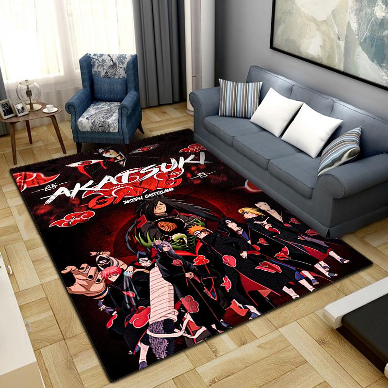 Anime-Naruto Area Carpet for Living Room Bedroom Home Decor Cool Movie Mat Floor Mat -LXR79