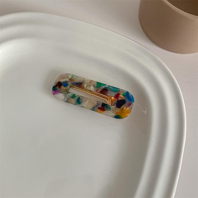 Французская ретро-заколка для волос «утконос» из ацетата — аксессуар для головного убора с челкой в корейском стиле