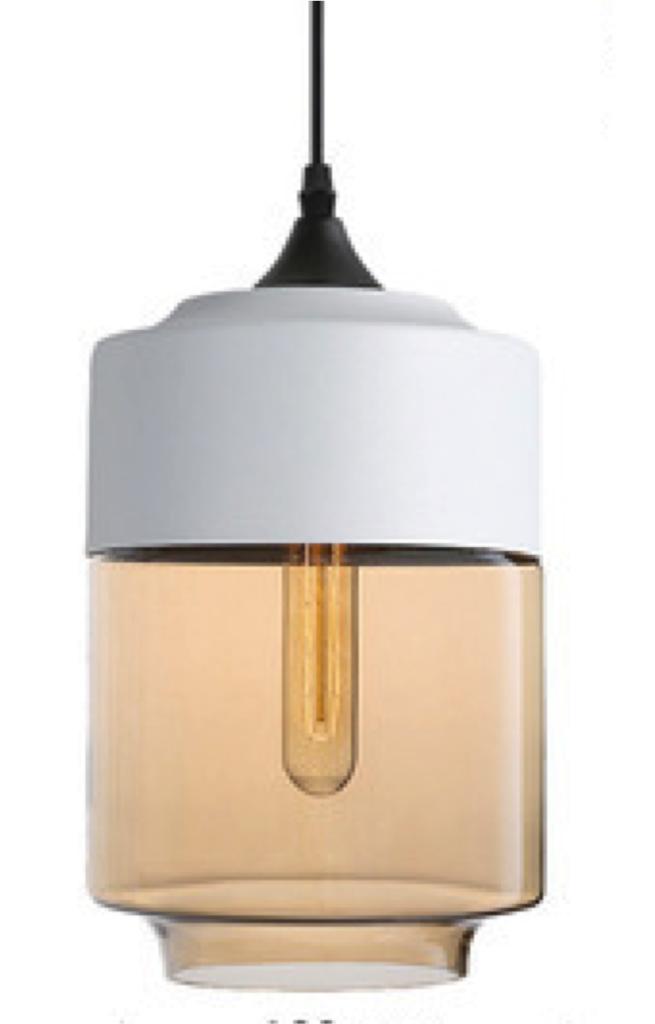 Orebro 2 White - modern white hanging lamp