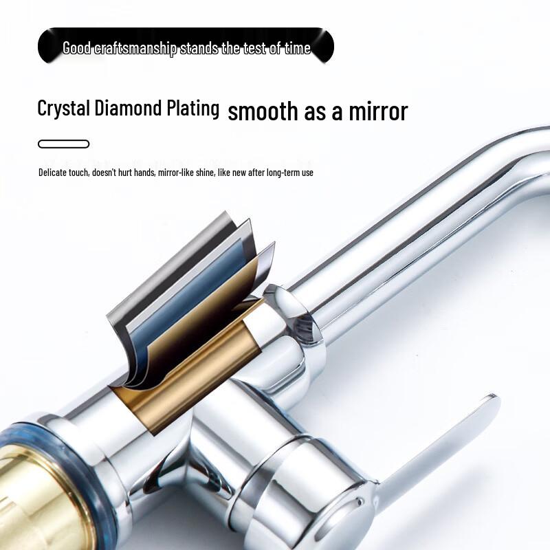 TLXT Electroplated Single Cold Washbasin Faucet