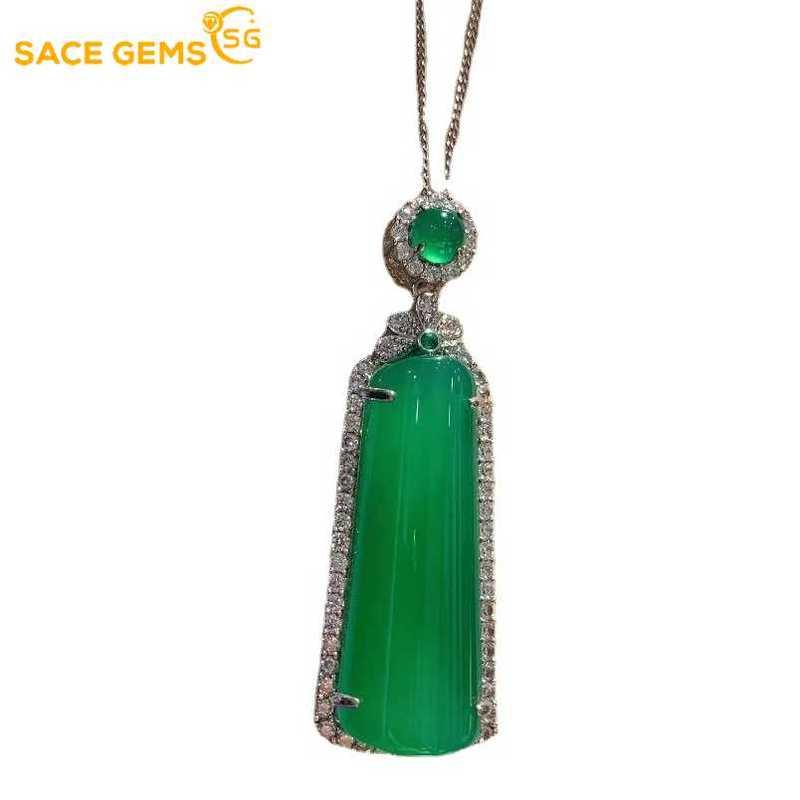 Sace Gems Классическое роскошное женское ожерелье с подвеской из циркона, модный подарок