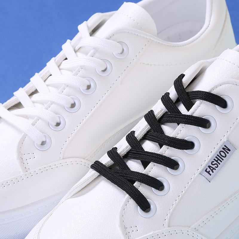 6mm Double Layer Flat Shoelaces for Sneakers, Basketball & Skate Shoes, Casual Hat Bands, Black Pants Waistband Drawstring.