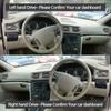 Для Volvo S80 Первое поколение 1999-2006 Черный/Коричневый Коврик на приборную панель Автомобильный Коврик на приборную панель Защитный коврик на панель приборов Защита от солнца Аксессуары