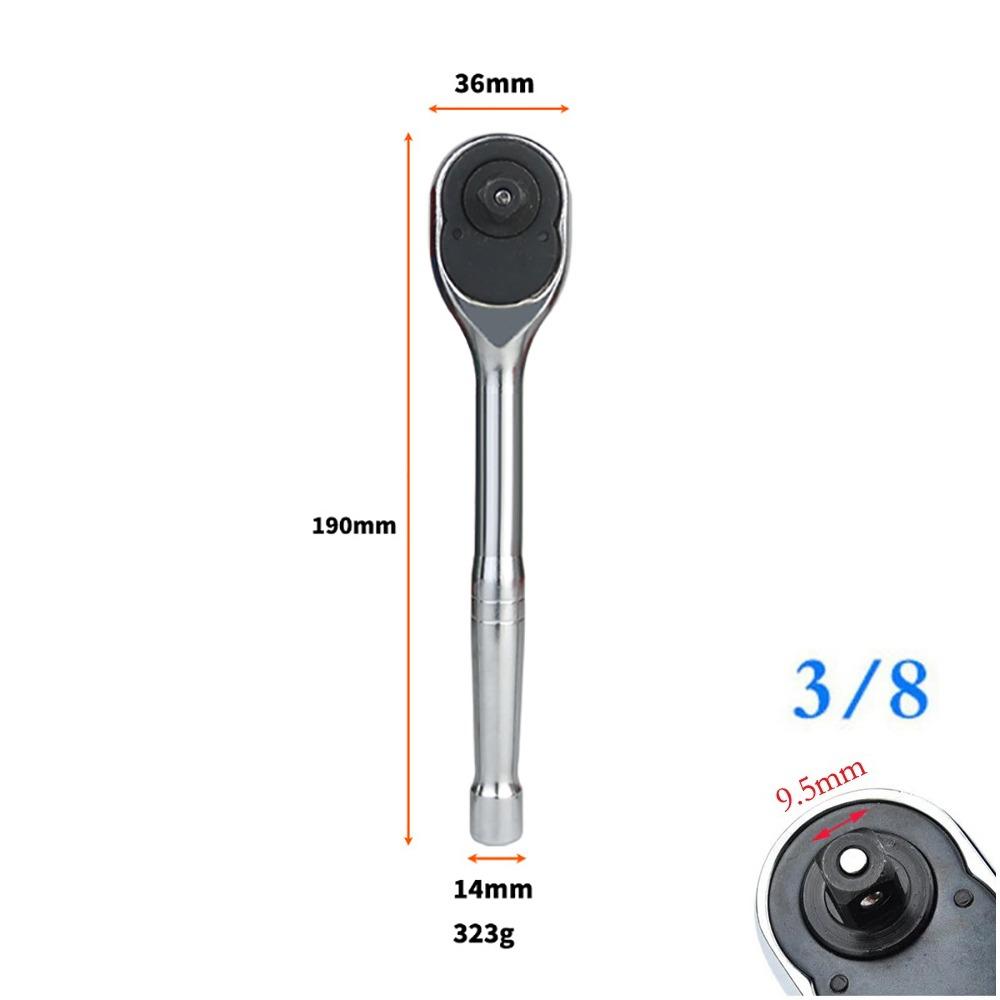 1Pcs 24 Teeth Ratchet Wrench Quick Release Repairing Hand Tool Durable Socket Spanner