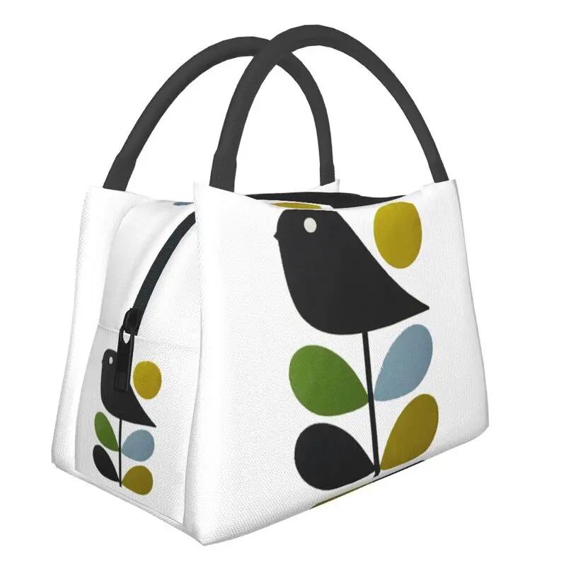 Orla Kiely Cat Изолированная сумка для ланча для женщин Скандинавский портативный холодильник Термобокс для еды Офис