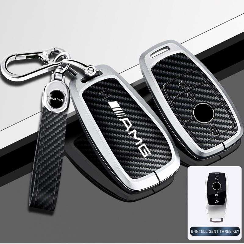 AABCV1 Car Key Case Cover Accessories For Mercedes Benz A C E S G Class GLC CLE CLA GLB GLS W177 W205 X167 AMG W223 W206 C260 C300 S400