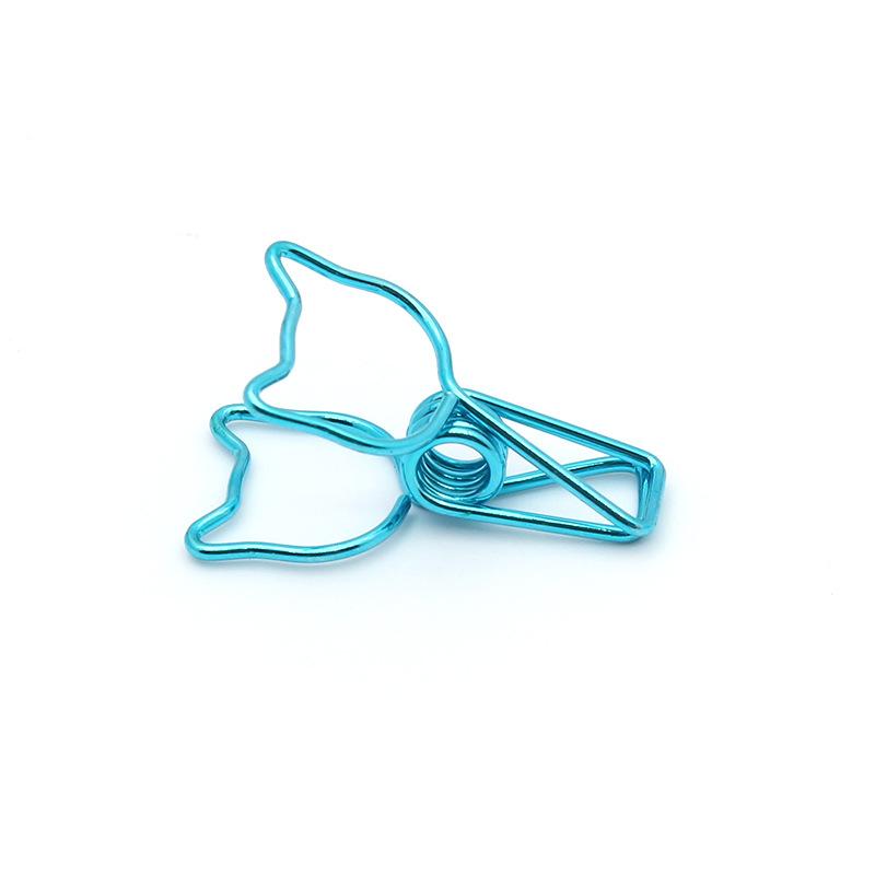 Милый металлический креативный маленький зажим в форме рыбки, мультяшный, красочный, зажимы в виде ласточкина хвоста, органайзер для канцелярских принадлежностей в женском стиле