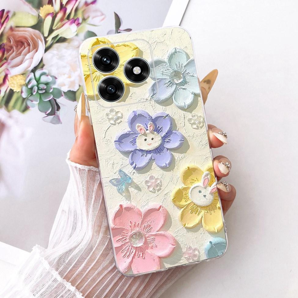 Case For Honor X5C Plus Cover Transparent Luxury Cute Cat Fashion Butterfly Cool Painted Casing For Honor X5cPlus