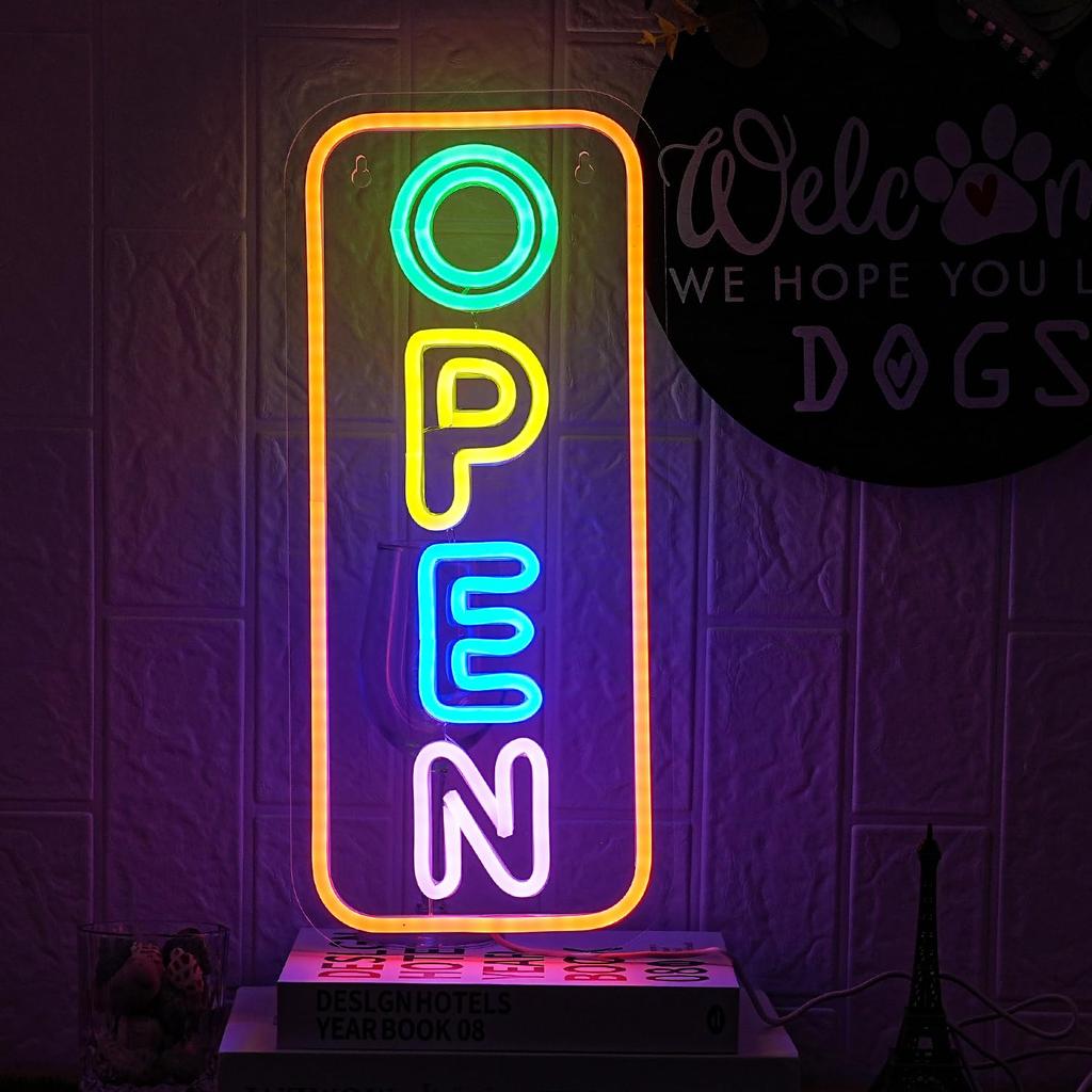 Алккигн неоновый открытый тип коммерческий открытый тип х открытый тип Светодиодная подсветка открытый тип Светодиодный логотип для логотипа, логотип для окна/стены, 17" 7.4" логотип, коммерческий,