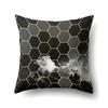 Nordic Style Ins Marble Polyester Pillowcase Car Decoration Home Printed Waist Cushion Pillowcase