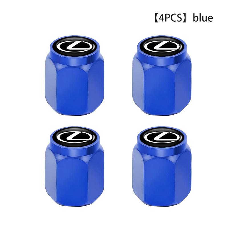 4PCS Car Wheel Tire Valve Stem Covers Cap Decoration Accessories For Lexus UX250h RX450h RX300 GX470 CT200h RX400h NX300h RX350 wzdf76