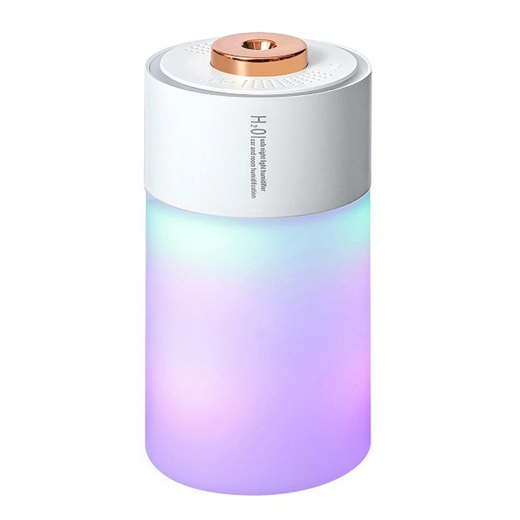Colorful Humidifier 300ml Large Capacity Quiet Cool Mist Small Desk Humidifier for Travel Car