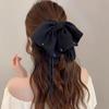 Large Summer Lace Edge Bow Claw Clip Hair Accessory for Women - Multi-Layer Feather Design