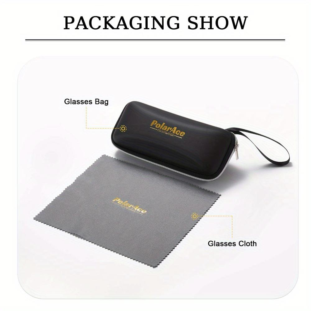 PolarAce Unisex Metal Polarized Outdoor Driving Glasses Spring Leg Sunglasses, UV400