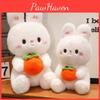 Cute Rabbit Plush Doll With Embracing Persimmon Decorations For Gift Kids