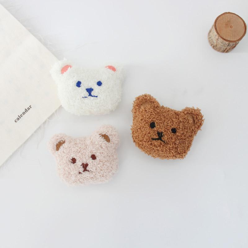 Милая мультяшная плюшевая брошь в виде медведя для девочек, одежда, бейджи, рюкзаки, кулон