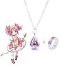 Puella Magi Madoka Magica Набор Ожерелье и Кольцо Косплей Украшения Для Поклонников