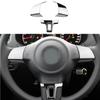 Подходит для Volkswagen VW Tiguan 2010-2015 Touran Passat 2011-2015 ABS хромированный руль блестящий чехол наклейки для салона автомобиля