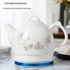 Электрический чайник из сине-белого фарфора Jingdezhen - Большая емкость, Автоматическое отключение, Идеально подходит для дома и чаепития.