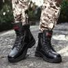 Men's High-top Hiking Boots Outdoor Shoes Military Boots Rubber Sole Large Size39-46