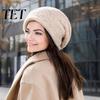 Thickened Knitted Beanies for Women Winter Knit Women, Thick Slouchy Skull Cap with Diamond Thermal Protection Hat Severe Cold Texture, Soft Warm Cozy