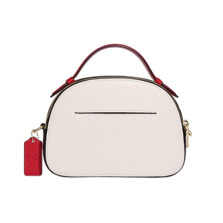 Coach X Disney Collaboration X Keith Haring Serena 21 Mickey Mouse Zipper Pebble Leather Shoulder Crossbody Bag Small Women bags White C6976-IMCAH