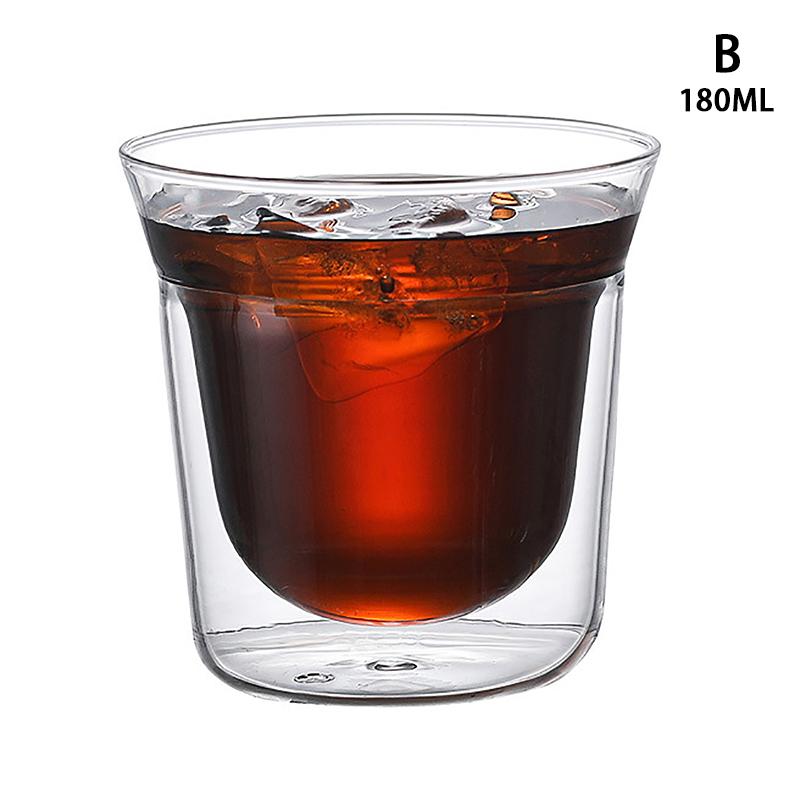 Креативный дизайн стеклянной кружки для чая с двойными стенками, прозрачное стекло, кофейная кружка, стеклянные кружки