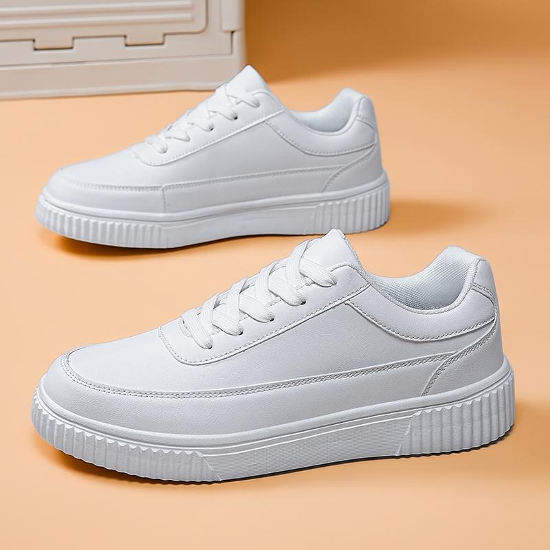 Модные мужские кожаные повседневные туфли на шнуровке весна-осень легкие удобные туфли на платформе мокасины мужские британские туфли на плоской подошве кроссовки