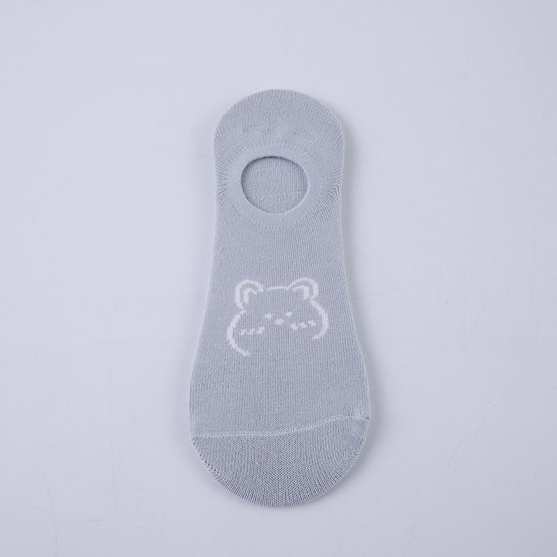 Женские весенне-летние тонкие мультяшные милые невидимые силиконовые нескользящие не спадающие носки-подследники