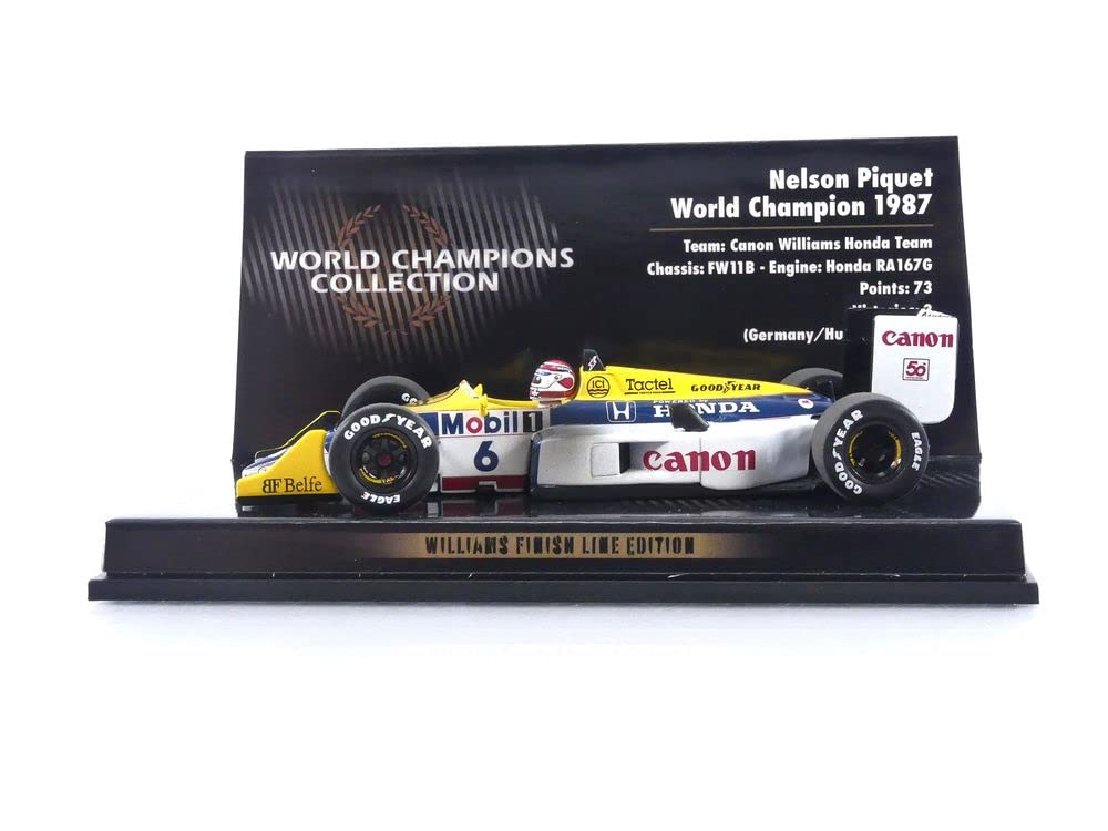 Minichamps 436876606 Williams Honda FW11B Нельсон Пике Чемпион мира 1987 Версия с грязью Коллекционная миниатюра Многоцветный 143 - - - Автомобиль,