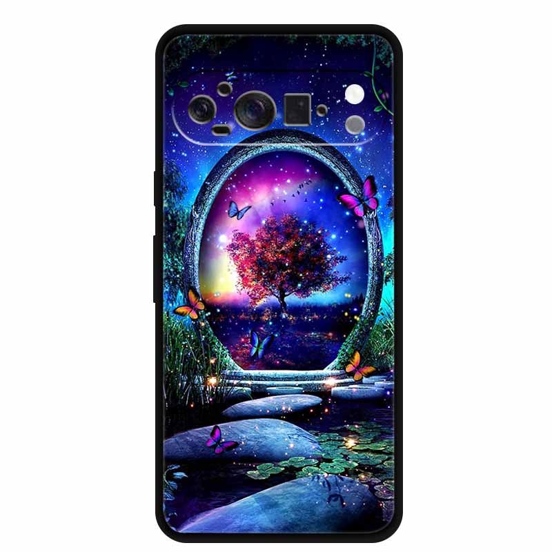 Soft Cover For Google Pixel 10 Pro Case Silicone Gradient Marble Cool Wolf Funda Cover for Google 10 Pro Pixel10 Pro Capa Coque